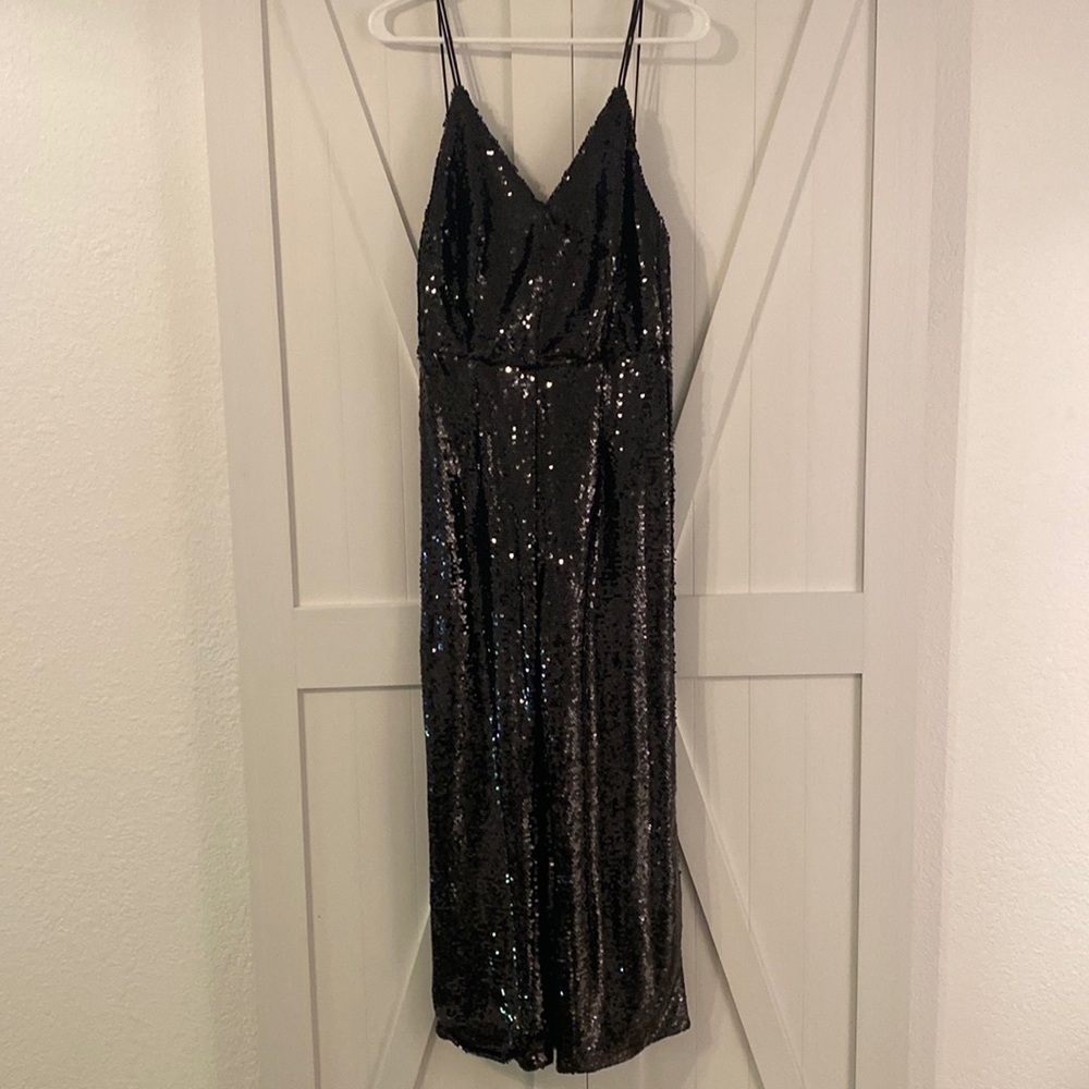 Sequin low back jumpsuit only worn once!